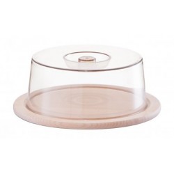 Plateau avec cloche rond 23 cm