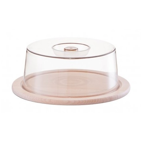 Plateau avec cloche rond 23 cm